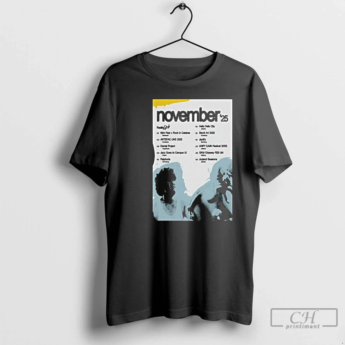 Reality Club November Tour 2025 Circle Black - Adult & Kids T-Shirts, Sweatshirts & Hoodies apparel design preview 1