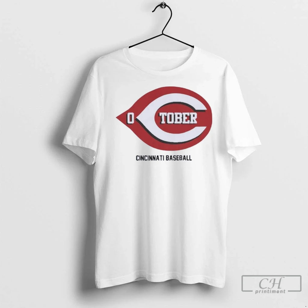 Premium Redtober Cincinnati October Baseball - Adult & Kids T-Shirts, Sweatshirts & Hoodies apparel design preview 1