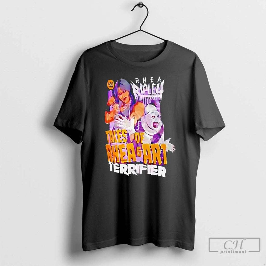 Rhea Ripley Art Clown Terrifier Tales - Adult & Kids T-Shirts, Sweatshirts & Hoodies apparel design preview 1