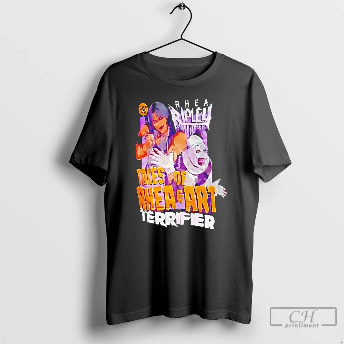 Rhea Ripley Art Clown Terrifier Tales - Adult & Kids T-Shirts, Sweatshirts & Hoodies apparel design preview 1