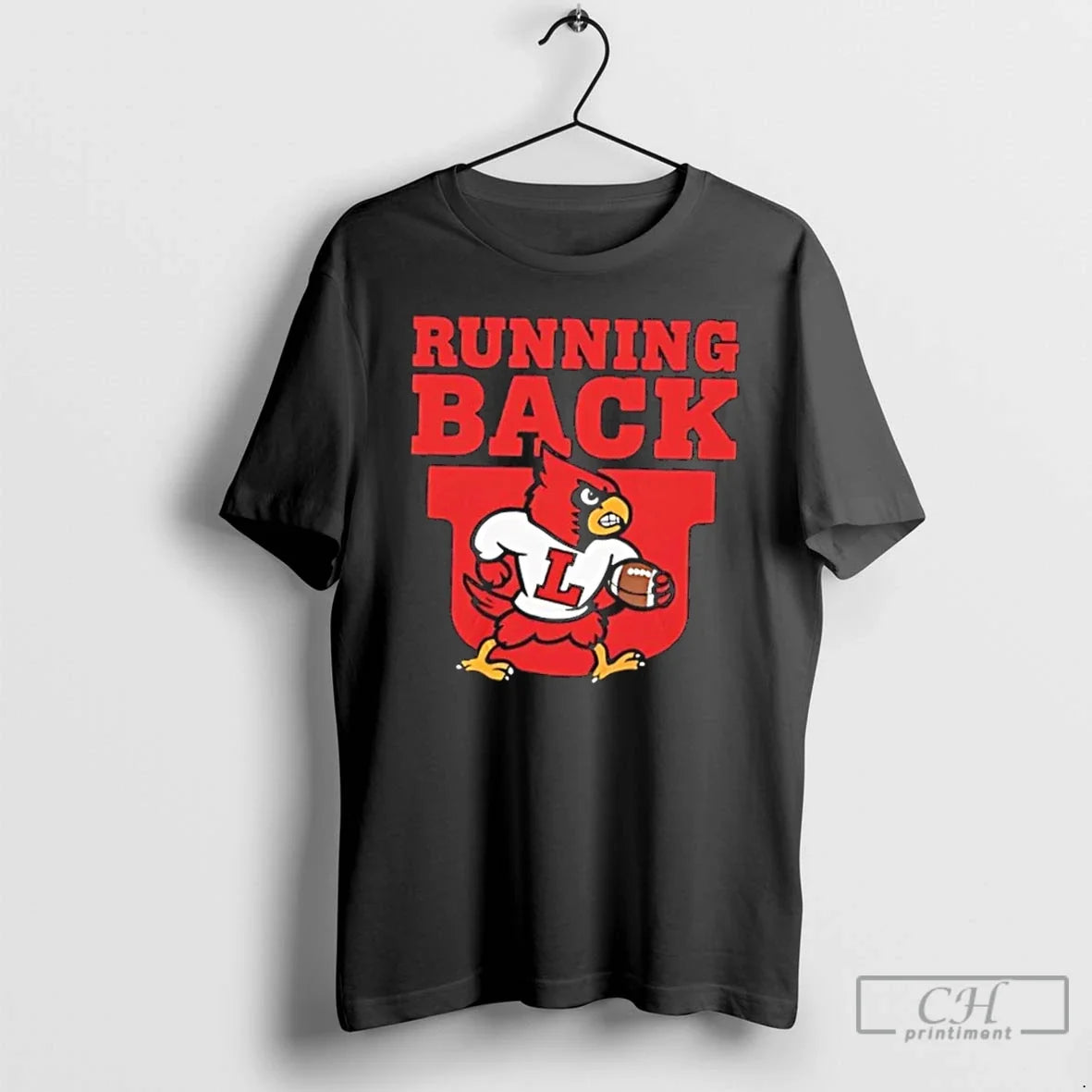 Running Back Louisville Cardinals Football - Adult & Kids T-Shirts, Sweatshirts & Hoodies apparel design preview 1