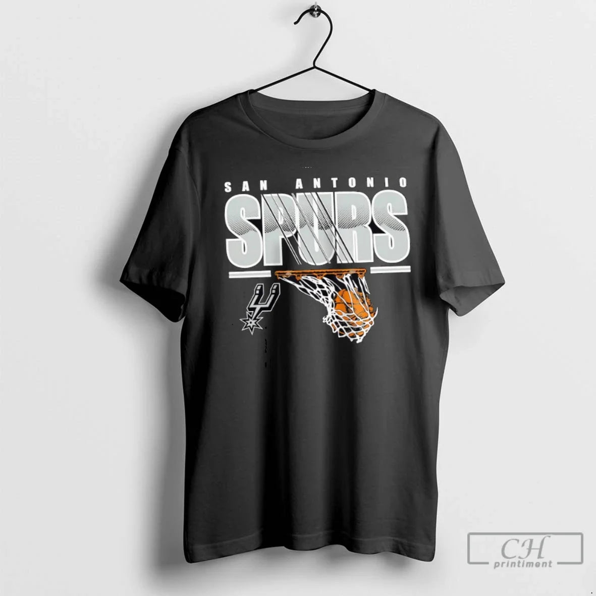 Premium San Antonio Spurs Black Hoop Dreams - Adult & Kids T-Shirts, Sweatshirts & Hoodies apparel design preview 1