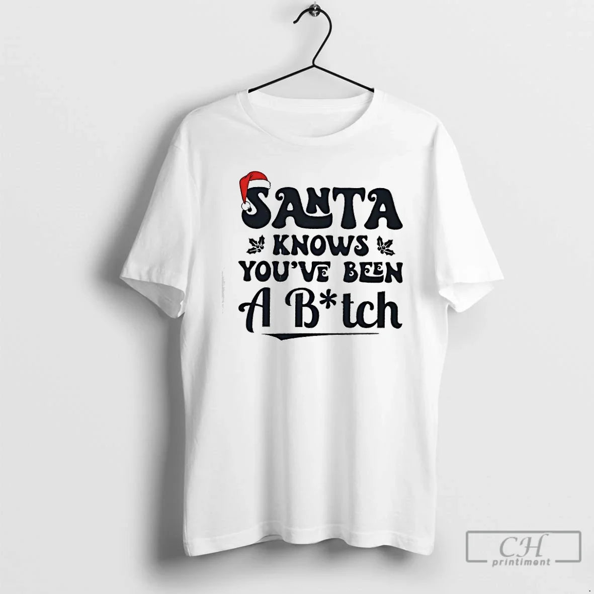 Santa Knowsk Youve Been Bitch - Adult & Kids T-Shirts, Sweatshirts & Hoodies apparel design preview 1