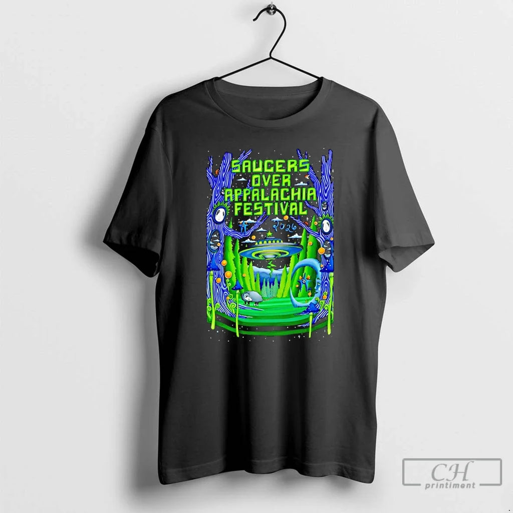 Saucers Over Appalachia Festival Jun 13 2026 Bristol - Adult & Kids T-Shirts, Sweatshirts & Hoodies apparel design preview 1