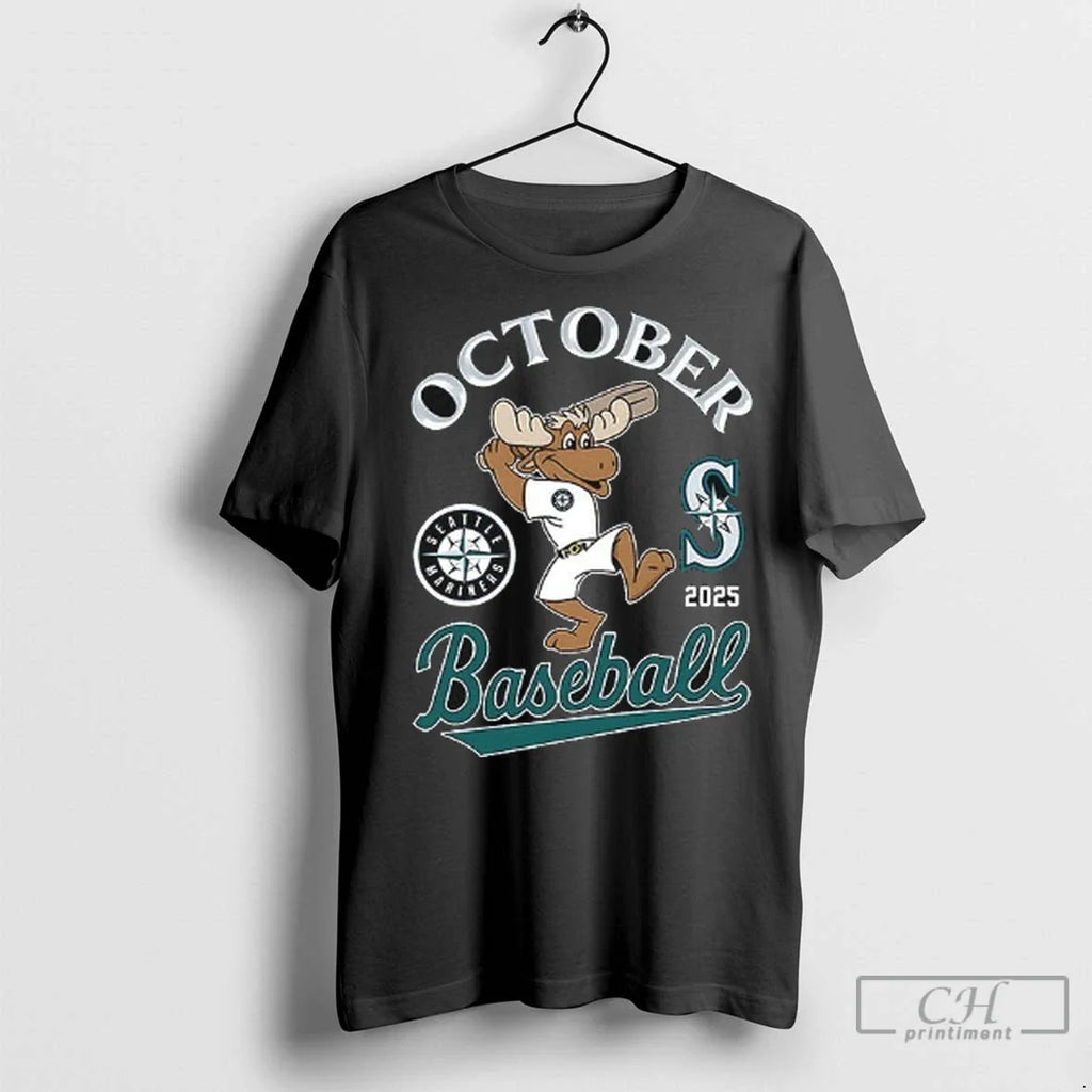Premium Seattle Mariners October Baseball 2025 Player - Adult & Kids T-Shirts, Sweatshirts & Hoodies apparel design preview 1
