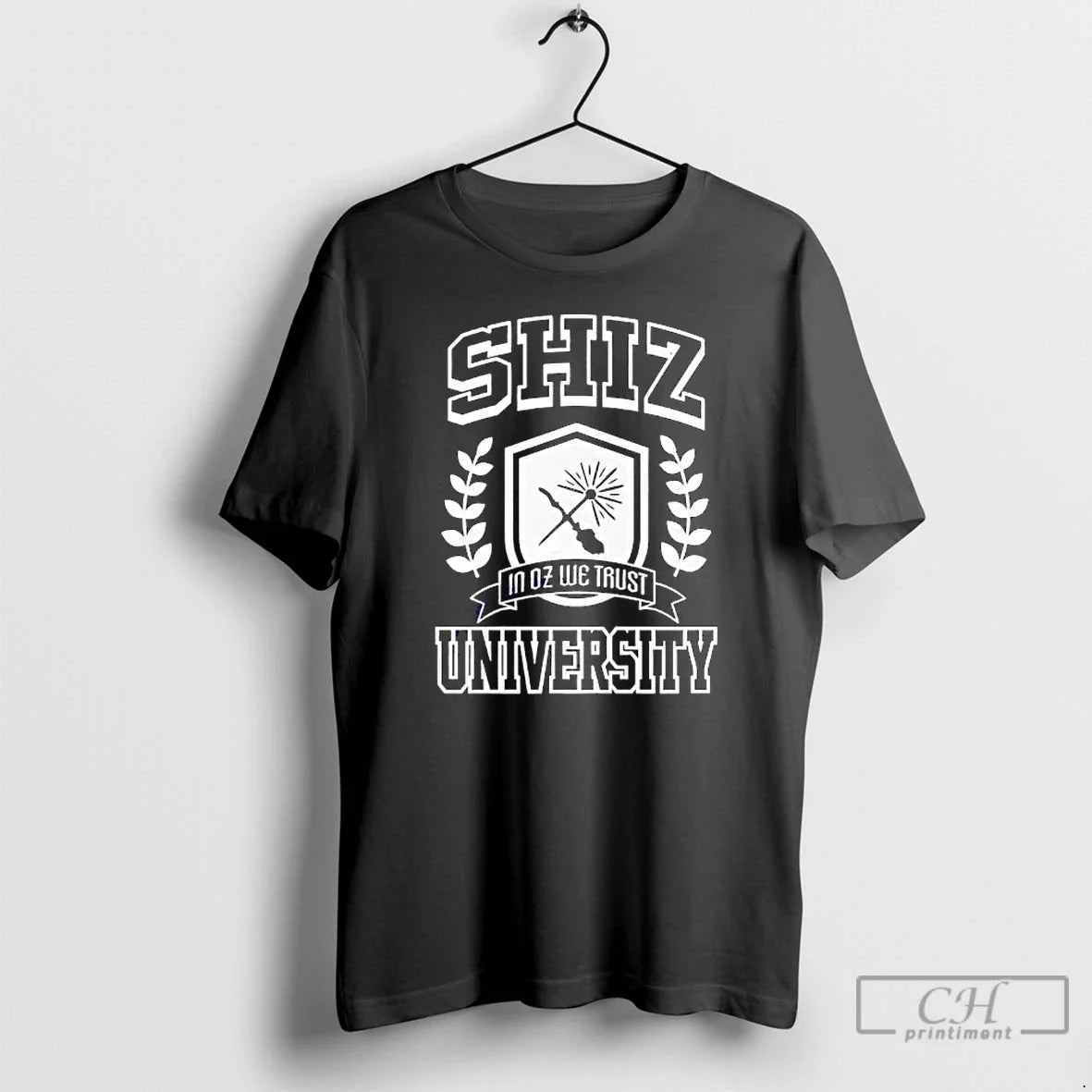 Shiz University Oz We Trust - Adult & Kids T-Shirts, Sweatshirts & Hoodies apparel design preview 1