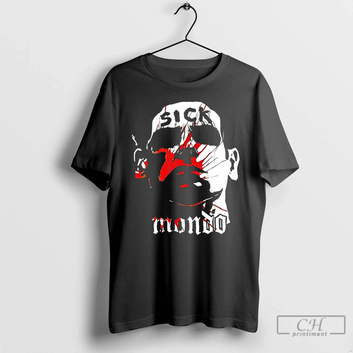 Sick Mondo Horror Face - Adult & Kids T-Shirts, Sweatshirts & Hoodies apparel design preview 1