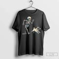 Premium Skeleton Chasing Pug Halloween Dog Mom - Adult & Kids T-Shirts, Sweatshirts & Hoodies apparel design preview 1