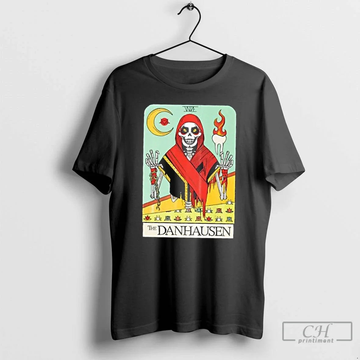 Skeleton Danhausen Tarot Card - Adult & Kids T-Shirts, Sweatshirts & Hoodies apparel design preview 1