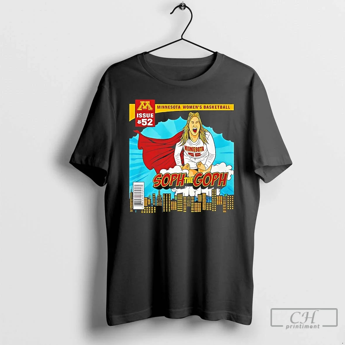 Sophie Hart Minnesota Golden Gophers Soph Goph - Adult & Kids T-Shirts, Sweatshirts & Hoodies apparel design preview 1