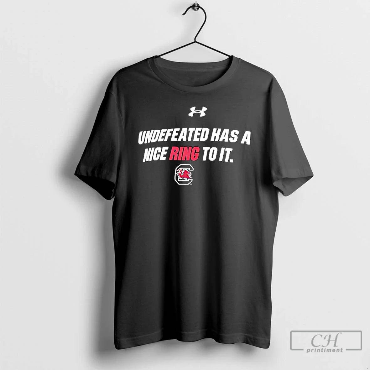 South Carolina Gamecocks Undefeated Has Nice Ring - Adult & Kids T-Shirts, Sweatshirts & Hoodies apparel design preview 1