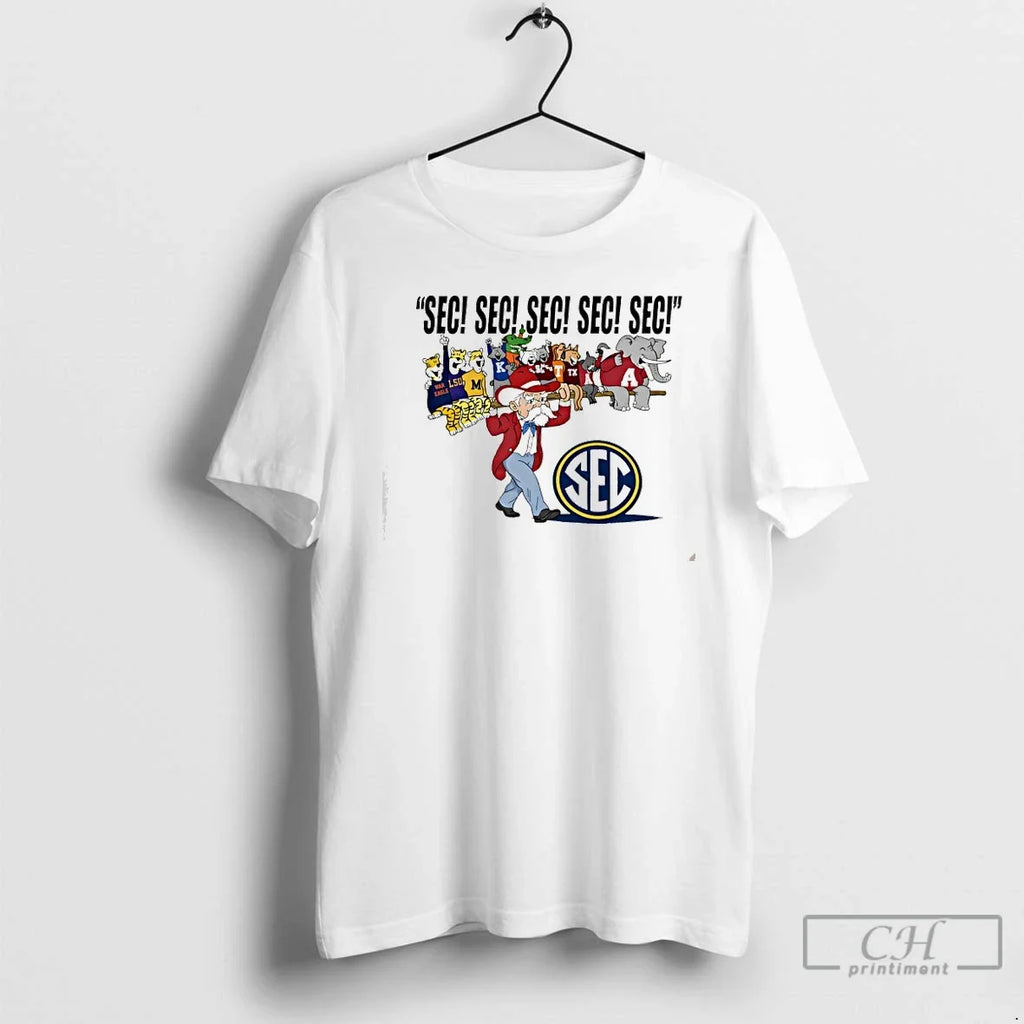 Southeastern Conference Sec Mascots Logo - Adult & Kids T-Shirts, Sweatshirts & Hoodies apparel design preview 1