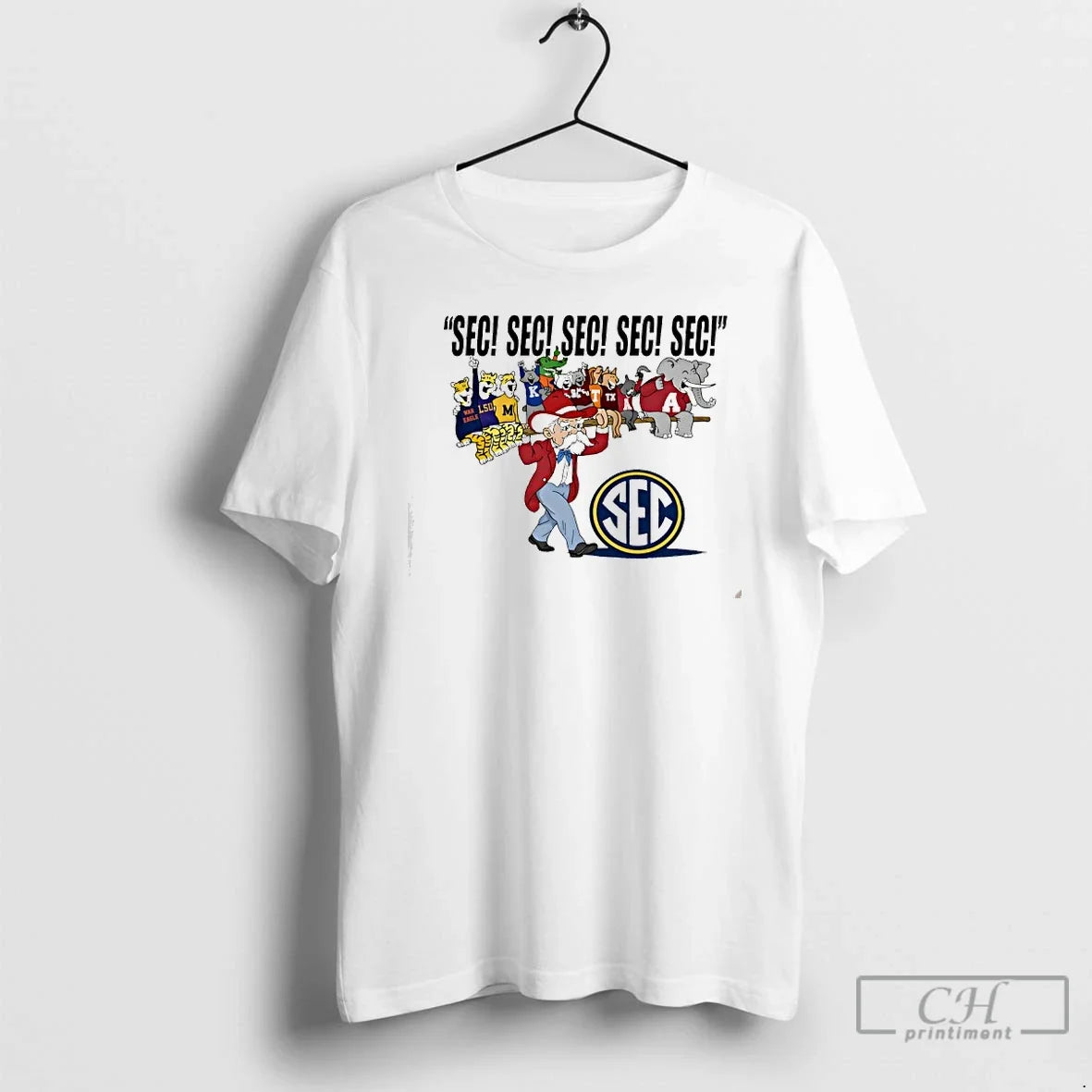 Southeastern Conference Sec Mascots Logo - Adult & Kids T-Shirts, Sweatshirts & Hoodies apparel design preview 1
