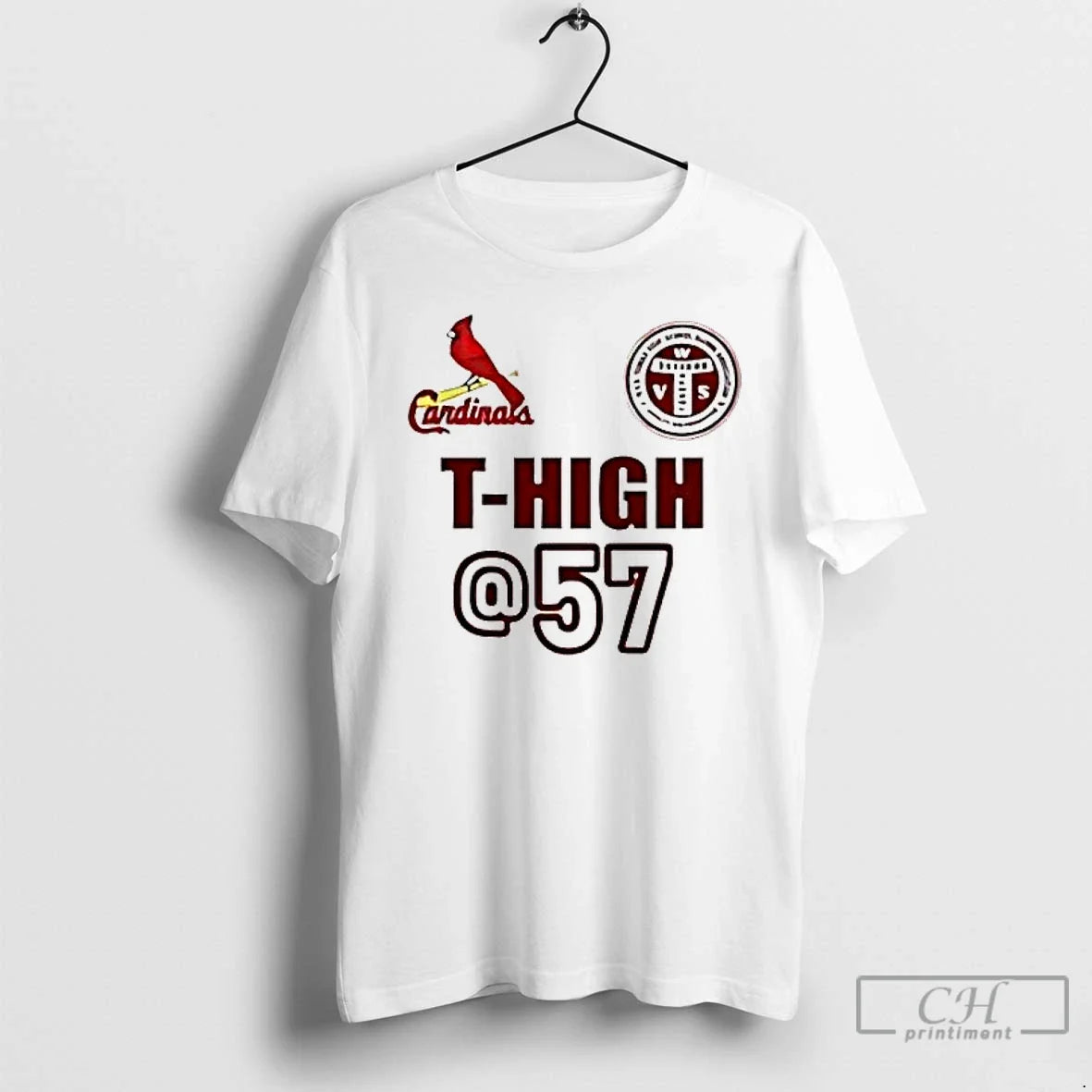 St Louis Cardinals T High 57 - Adult & Kids T-Shirts, Sweatshirts & Hoodies apparel design preview 1