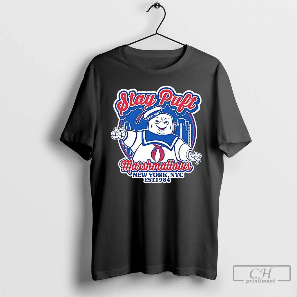 Stay Puft Marshmallows New York Nyc Est 1984 - Adult & Kids T-Shirts, Sweatshirts & Hoodies apparel design preview 1