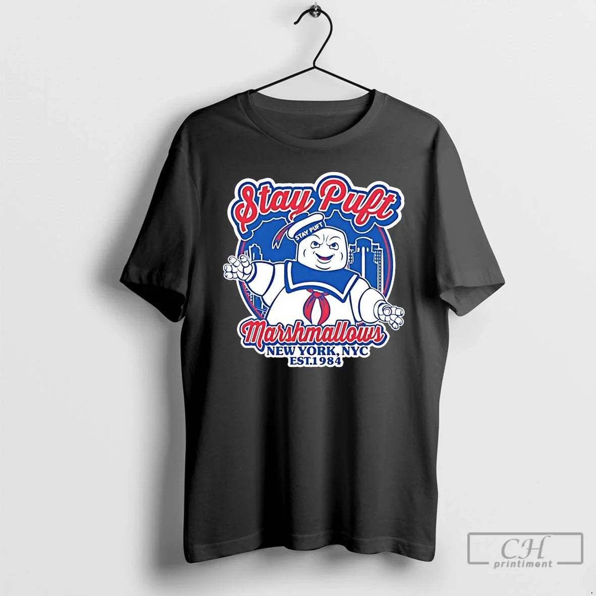 Stay Puft Marshmallows New York Nyc Est 1984 - Adult & Kids T-Shirts, Sweatshirts & Hoodies apparel design preview 1