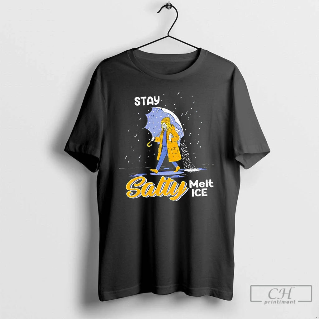 Stay Salty Melt Ice Anti Abolish No One Is Illegal - Adult & Kids T-Shirts, Sweatshirts & Hoodies apparel design preview 1