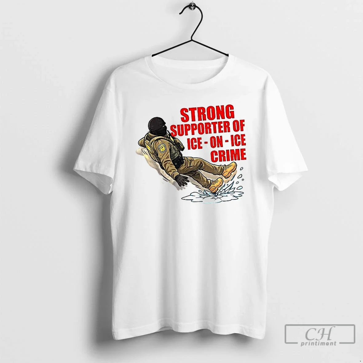 Strong Supporter Ice Crime Anti Snow Slip - Adult & Kids T-Shirts, Sweatshirts & Hoodies apparel design preview 1