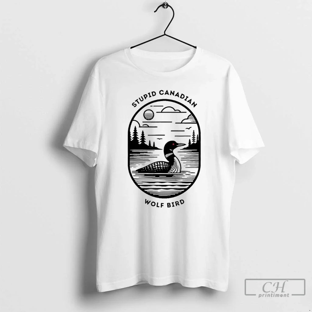 Stupid Canadian Wolf Bird Hockey Romance Lgbt - Adult & Kids T-Shirts, Sweatshirts & Hoodies apparel design preview 1