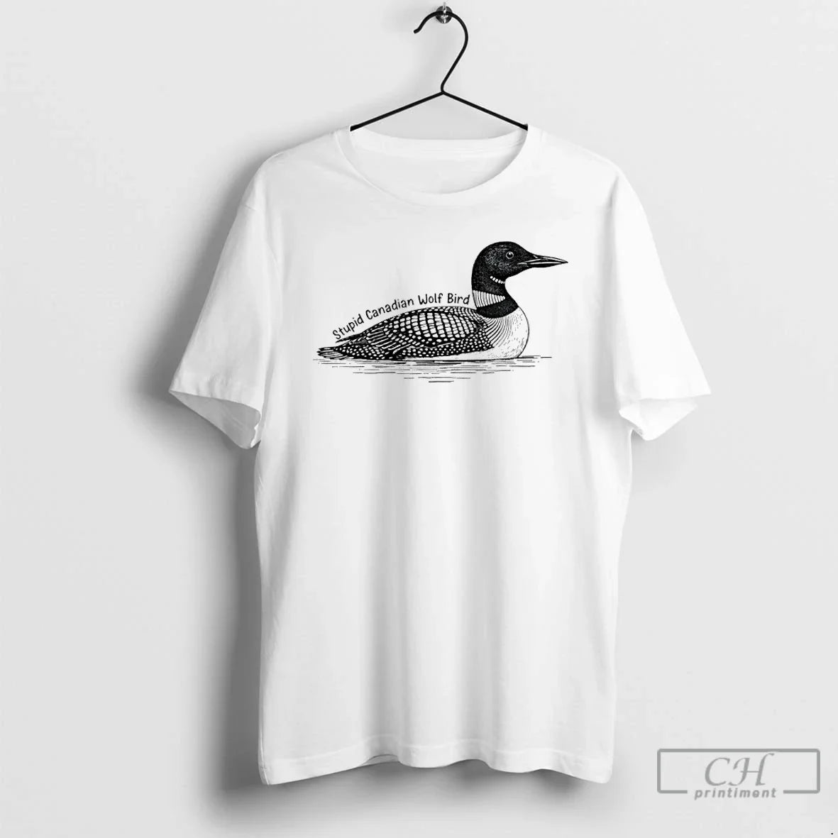 Stupid Canadian Wolf Bird Meme - Adult & Kids T-Shirts, Sweatshirts & Hoodies apparel design preview 1