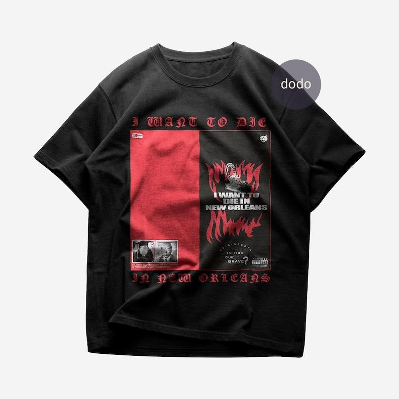 Suicideboys I Want Die New Orleans Album Heavy Cotton - Adult & Kids T-Shirts, Sweatshirts & Hoodies apparel design preview 1