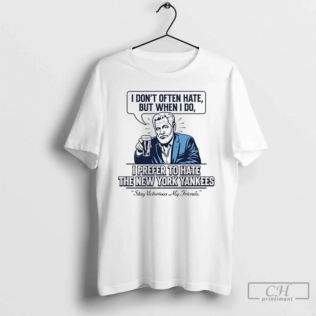 Tb Baseball Stay Victorious I Prefer Hate New York - Adult & Kids T-Shirts, Sweatshirts & Hoodies apparel design preview 1