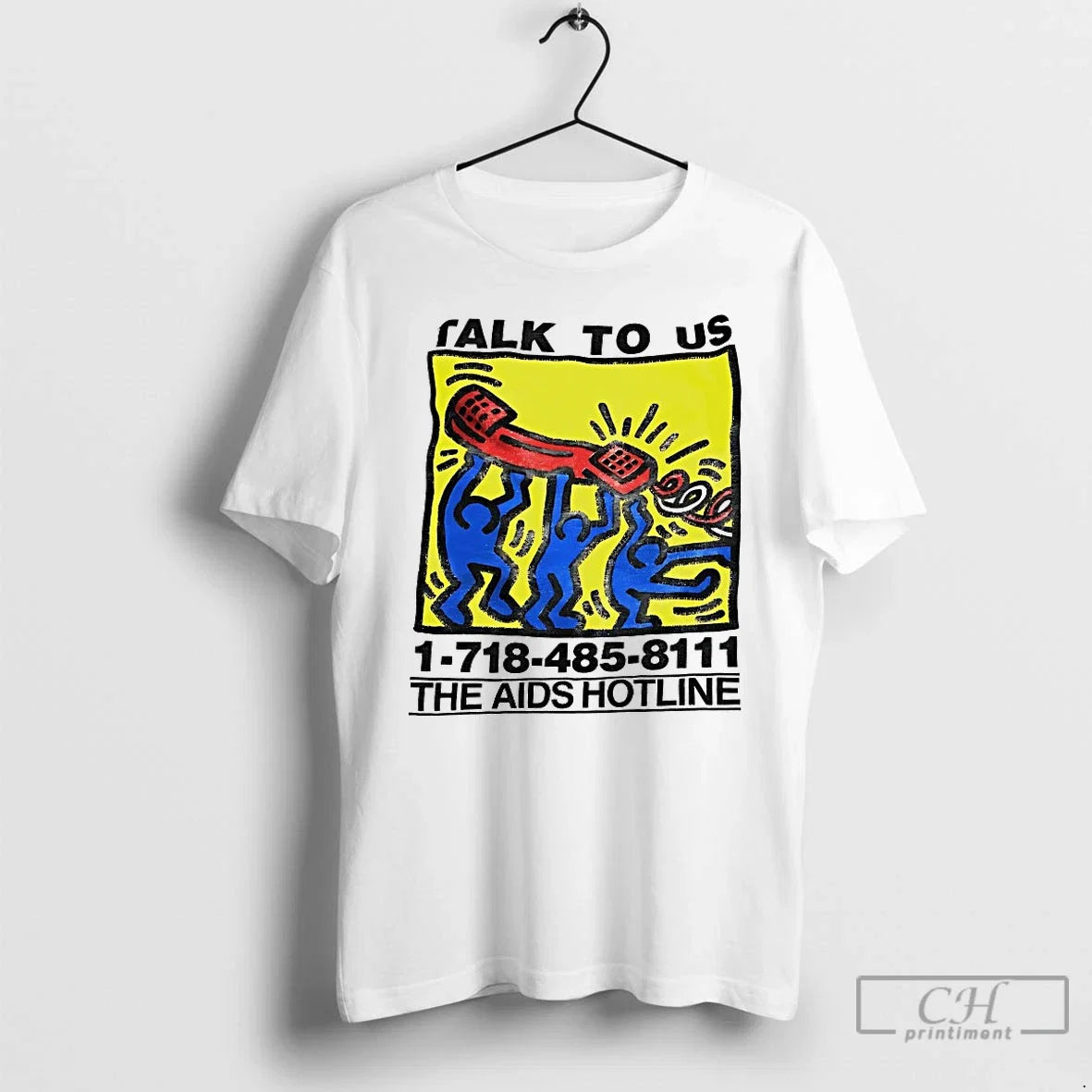 Talk Us Aids Hotline - Adult & Kids T-Shirts, Sweatshirts & Hoodies apparel design preview 1