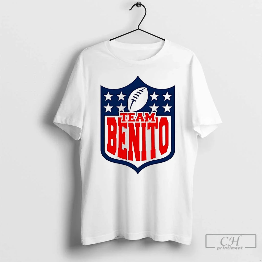 Team Benito Football Big Game Bowl 2026 Puerto Rico - Adult & Kids T-Shirts, Sweatshirts & Hoodies apparel design preview 1