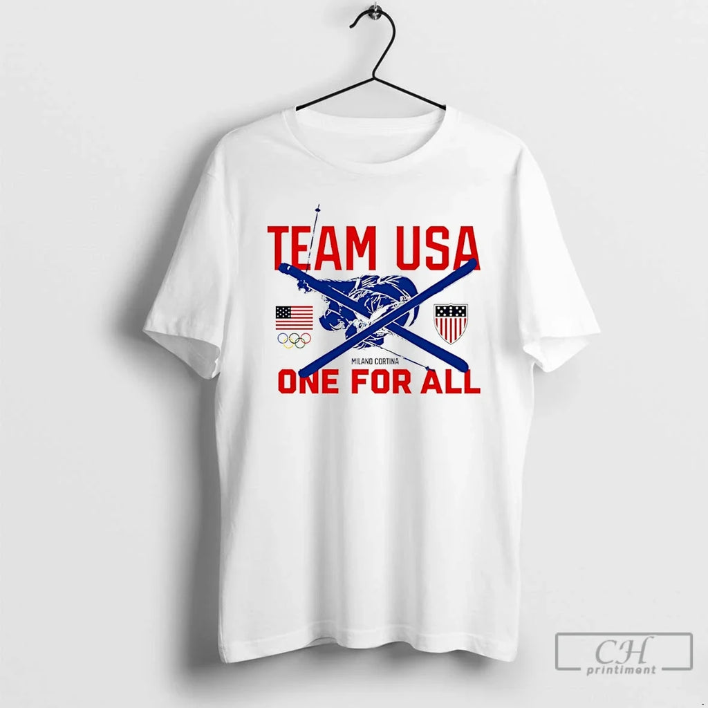 Team Usa 2026 Winter Olympics One All - Adult & Kids T-Shirts, Sweatshirts & Hoodies apparel design preview 1