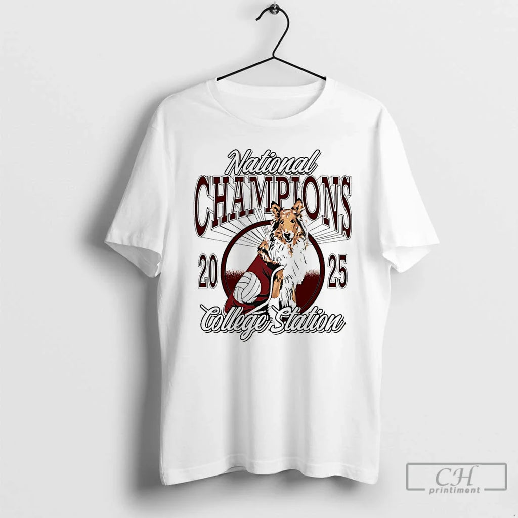 Texas Am Aggies 2025 Volleyball National Champions - Adult & Kids T-Shirts, Sweatshirts & Hoodies apparel design preview 1
