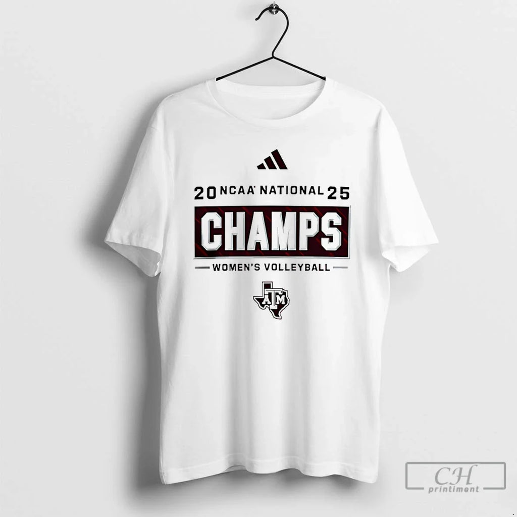Texas Am Aggies 2025 Volleyball National Champions - Adult & Kids T-Shirts, Sweatshirts & Hoodies apparel design preview 1