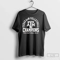 Texas Am Aggies Volleyball 2025 National Champions - Adult & Kids T-Shirts, Sweatshirts & Hoodies apparel design preview 1