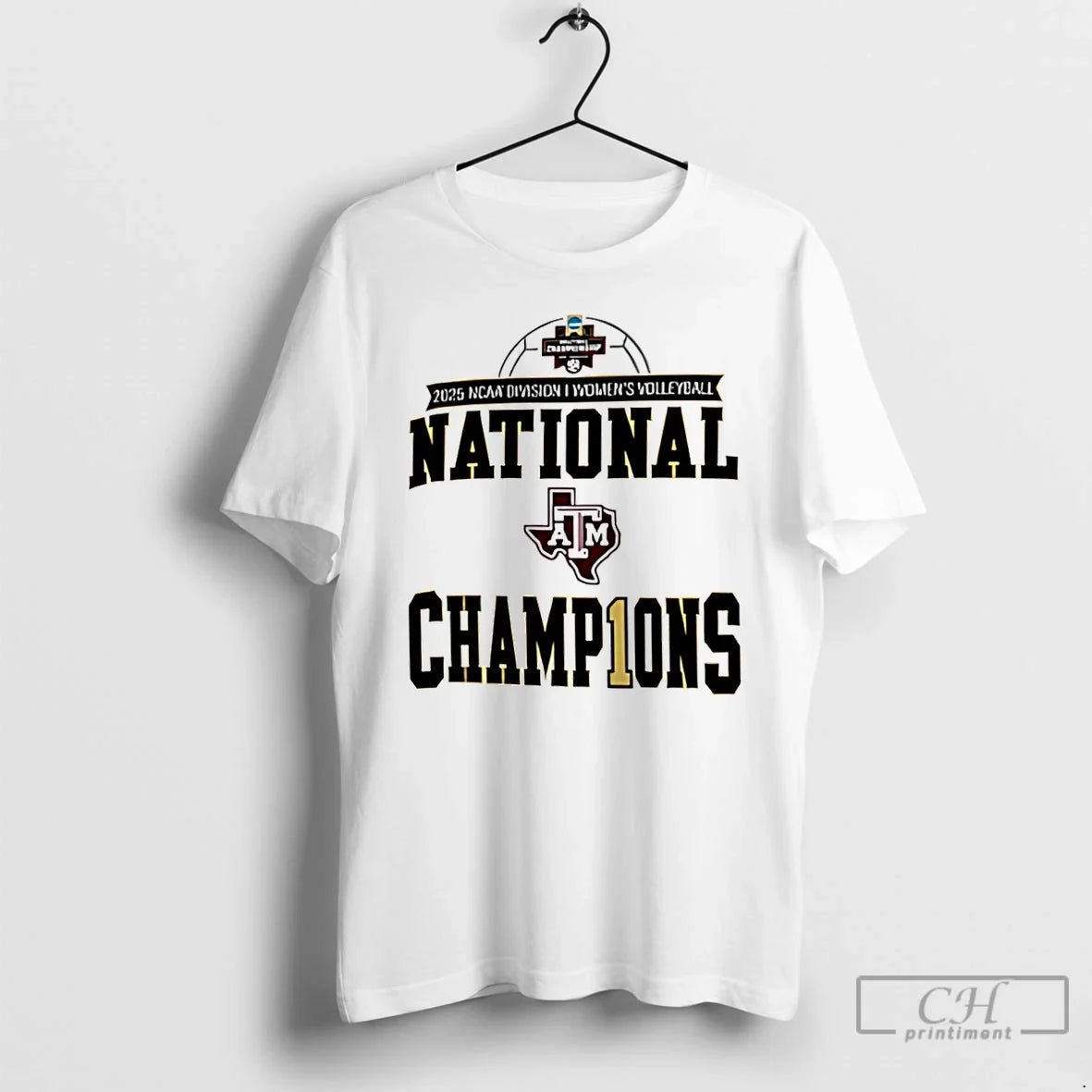 Texas Am Aggies Volleyball National Champions 2025 - Adult & Kids T-Shirts, Sweatshirts & Hoodies apparel design preview 1