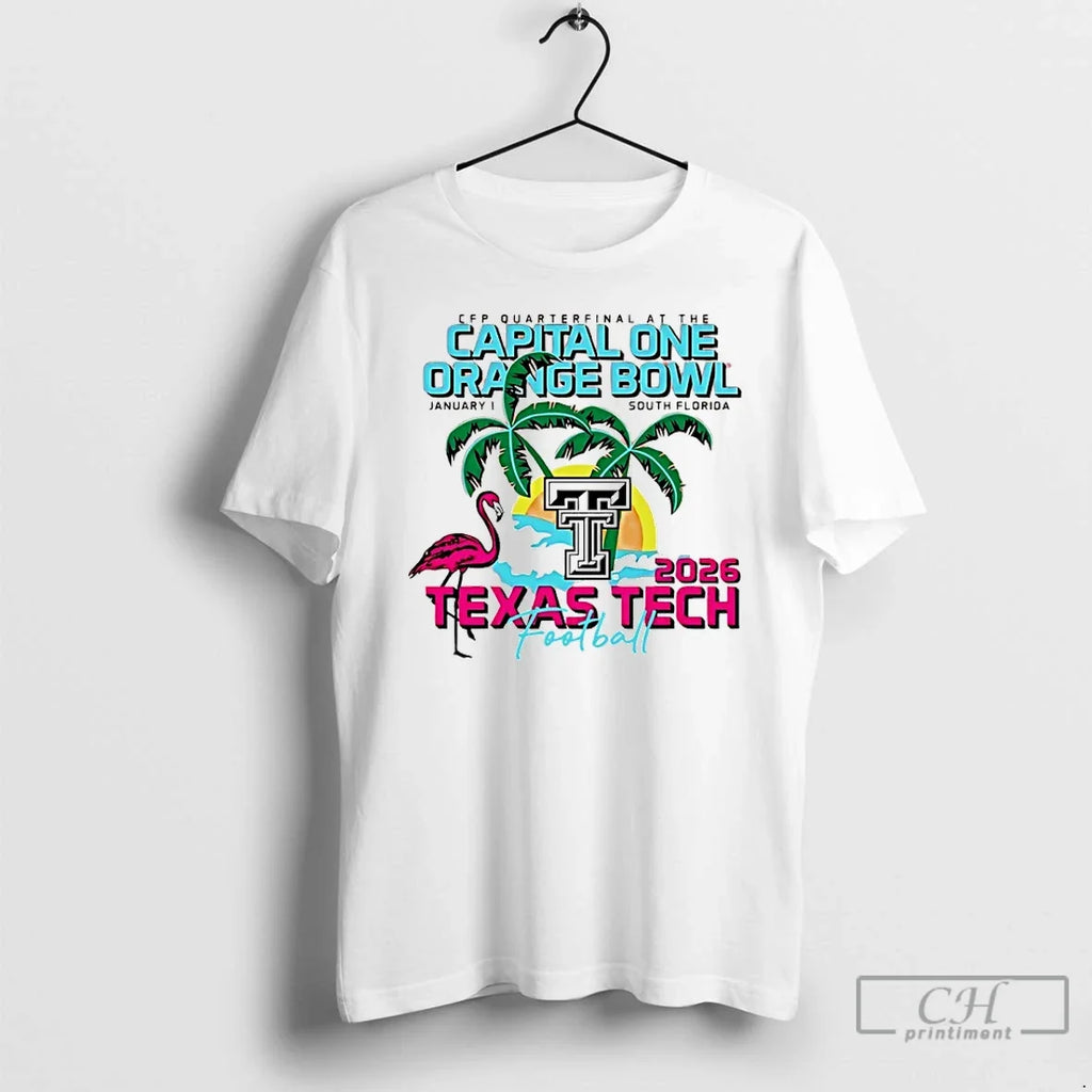 Texas Tech Red Raiders 2026 Capital One Orange Bowl - Adult & Kids T-Shirts, Sweatshirts & Hoodies apparel design preview 1