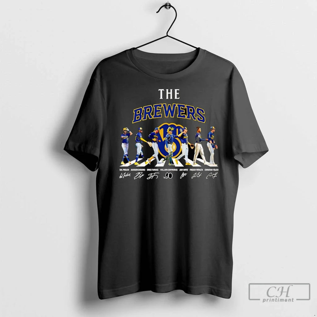 Premium The Brewers Abbey Road Sal Frelick Jackson - Adult & Kids T-Shirts, Sweatshirts & Hoodies apparel design preview 1