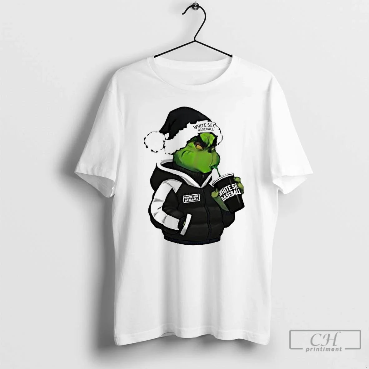 Grinch Chicago White Sox Baseball Trends - Adult & Kids T-Shirts, Sweatshirts & Hoodies apparel design preview 1