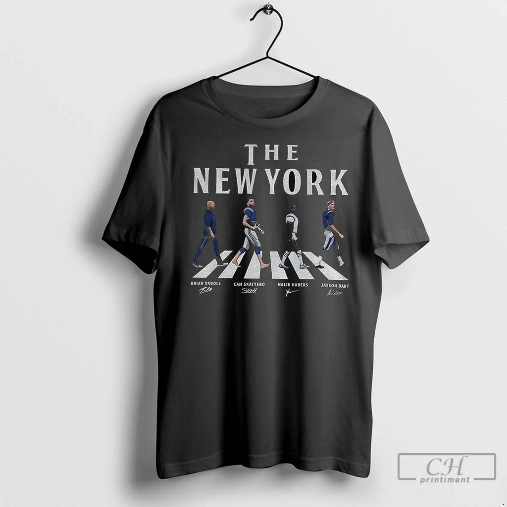 Premium The New York Brian Daboll Cam Skattebo Malik - Adult & Kids T-Shirts, Sweatshirts & Hoodies apparel design preview 1