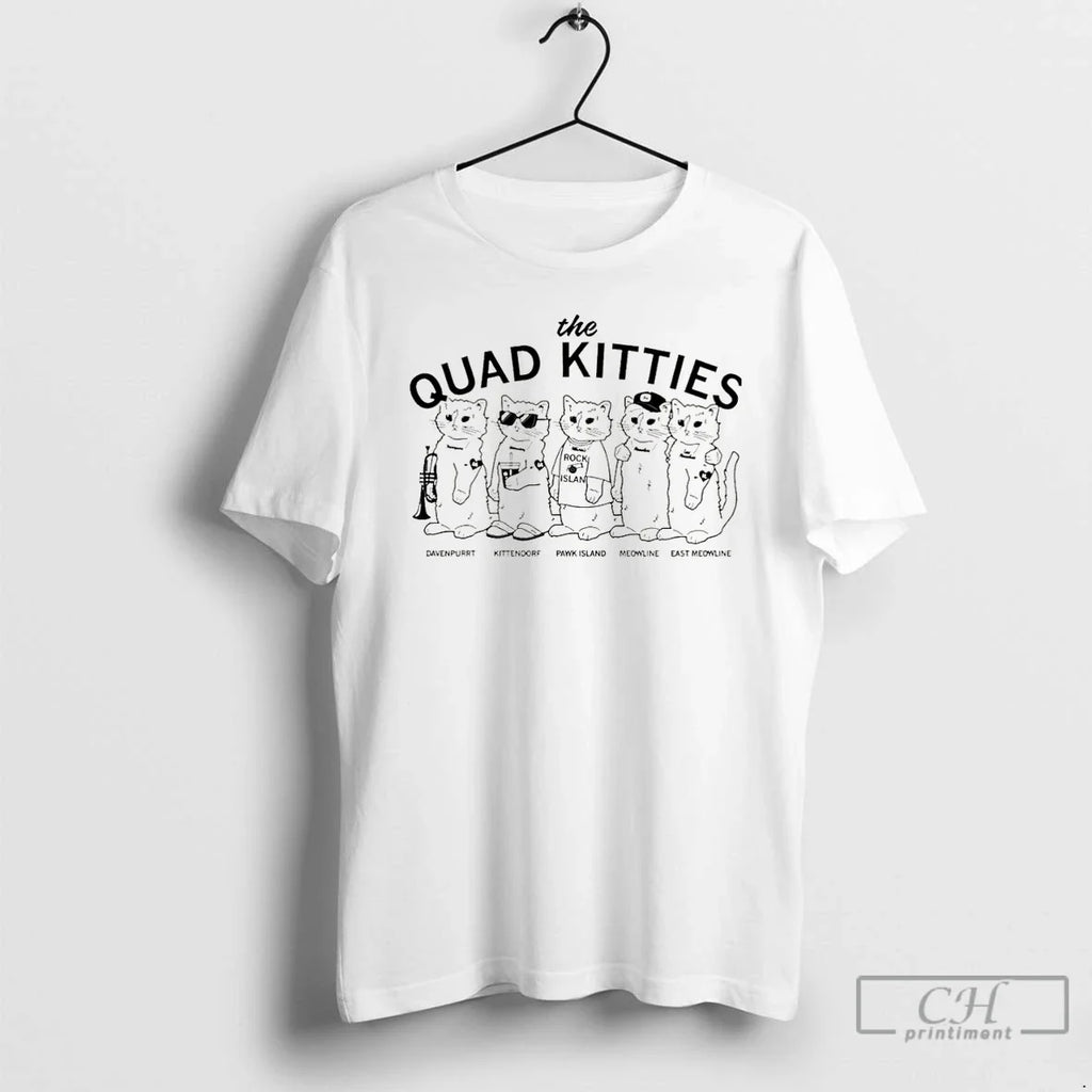 Quad Kitties Davenpurrt Kittendorf Pawk Island - Adult & Kids T-Shirts, Sweatshirts & Hoodies apparel design preview 1