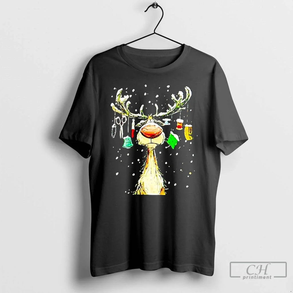 Reindeer Is Sad Trends - Adult & Kids T-Shirts, Sweatshirts & Hoodies apparel design preview 1