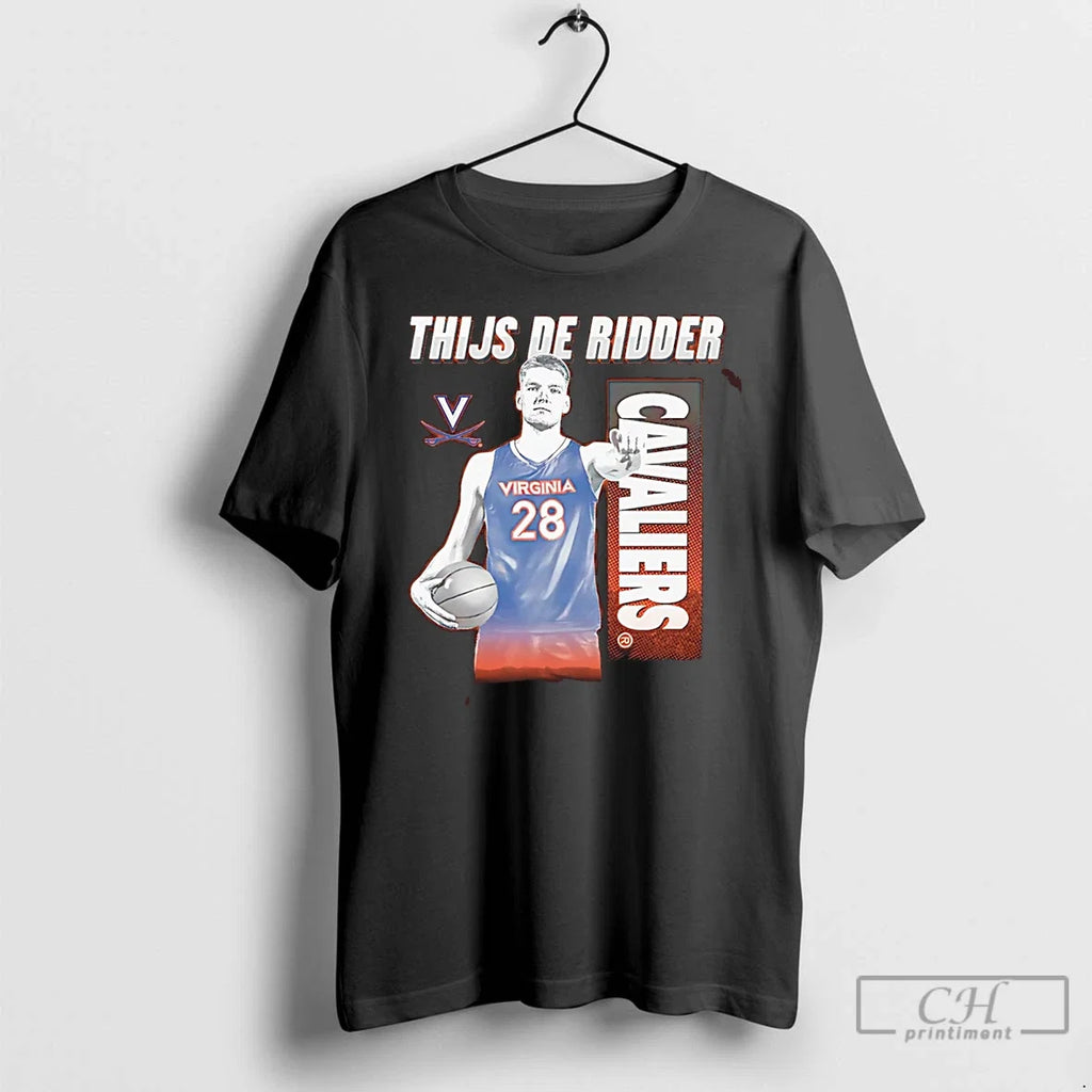 Thijs De Ridder Virginia Cavaliers Illustrated - Adult & Kids T-Shirts, Sweatshirts & Hoodies apparel design preview 1
