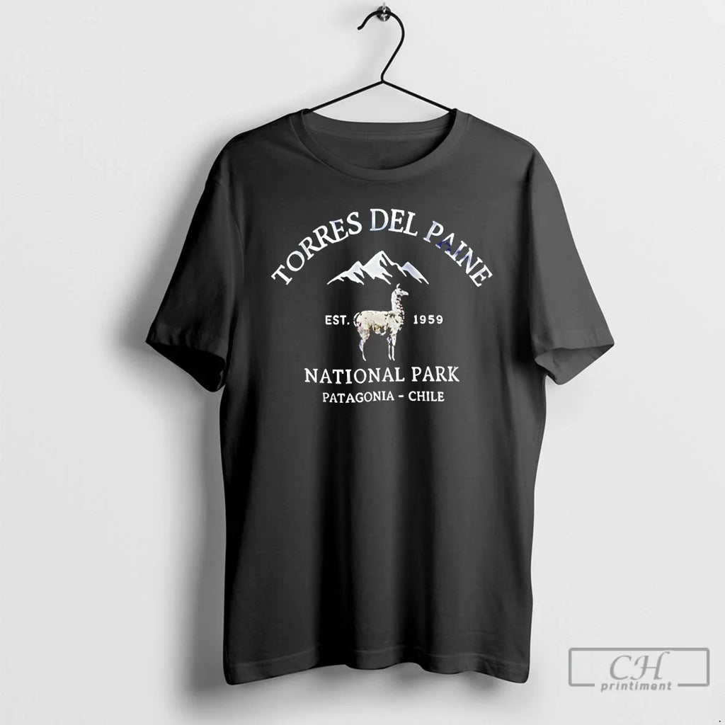 Torres Del Paine National Park Est 1959 - Adult & Kids T-Shirts, Sweatshirts & Hoodies apparel design preview 1