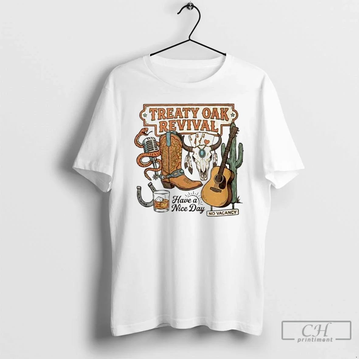 Treaty Oak Revival Country Music Western Cowboy - Adult & Kids T-Shirts, Sweatshirts & Hoodies apparel design preview 1