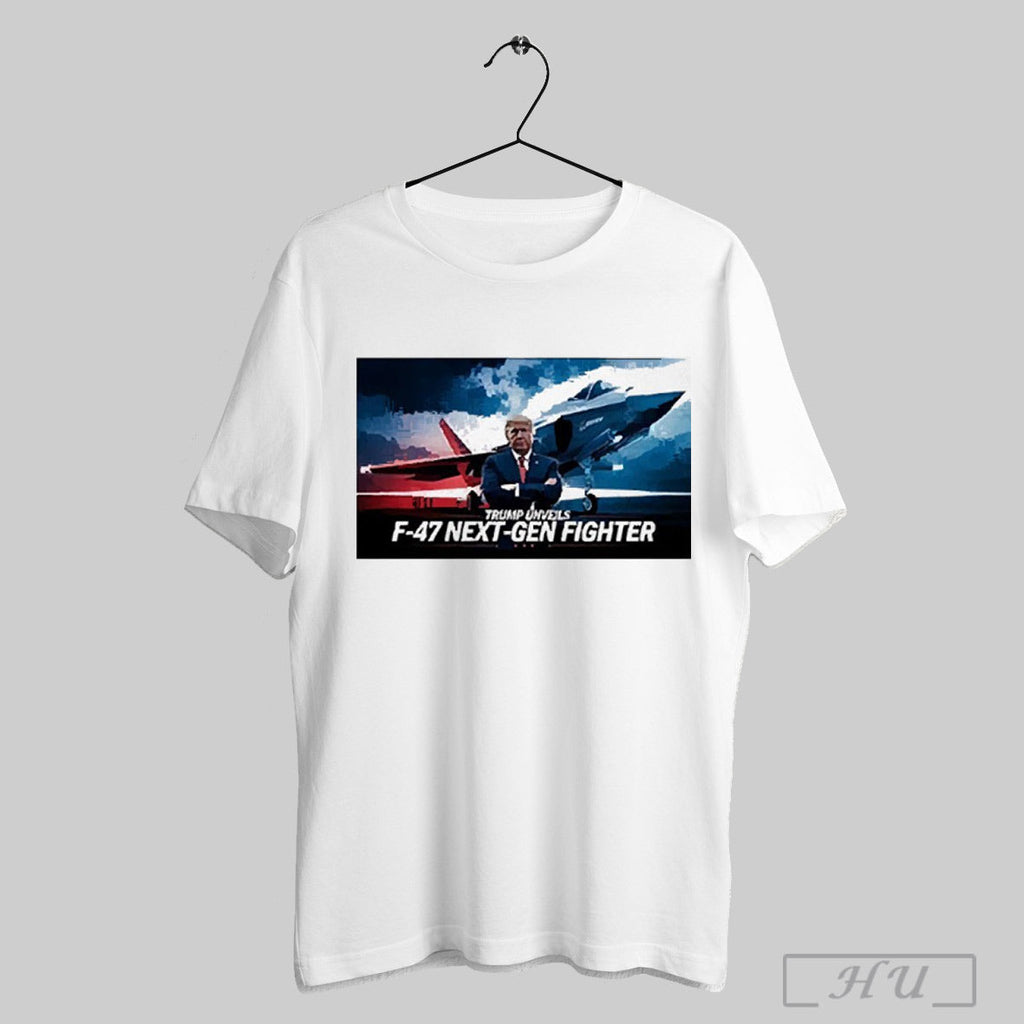 Premium Trump Announces F 47 Fighter Jet - Adult & Kids T-Shirts, Sweatshirts & Hoodies apparel design preview 1