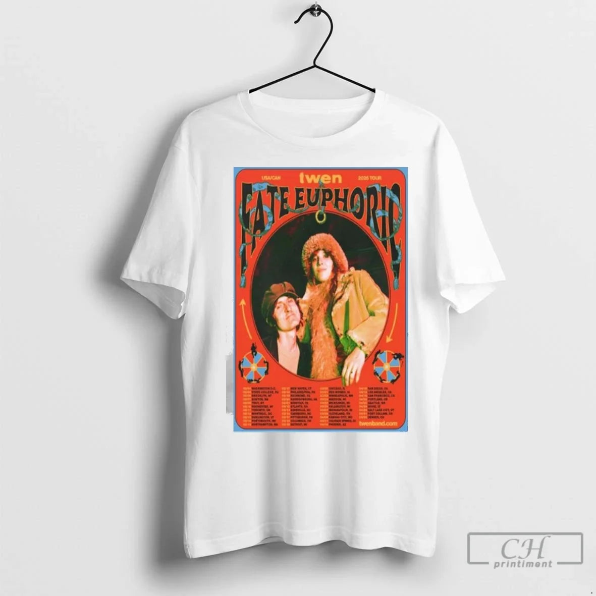 Premium Twen Band Usa Can Tour 2026 Ladies - Adult & Kids T-Shirts, Sweatshirts & Hoodies apparel design preview 1