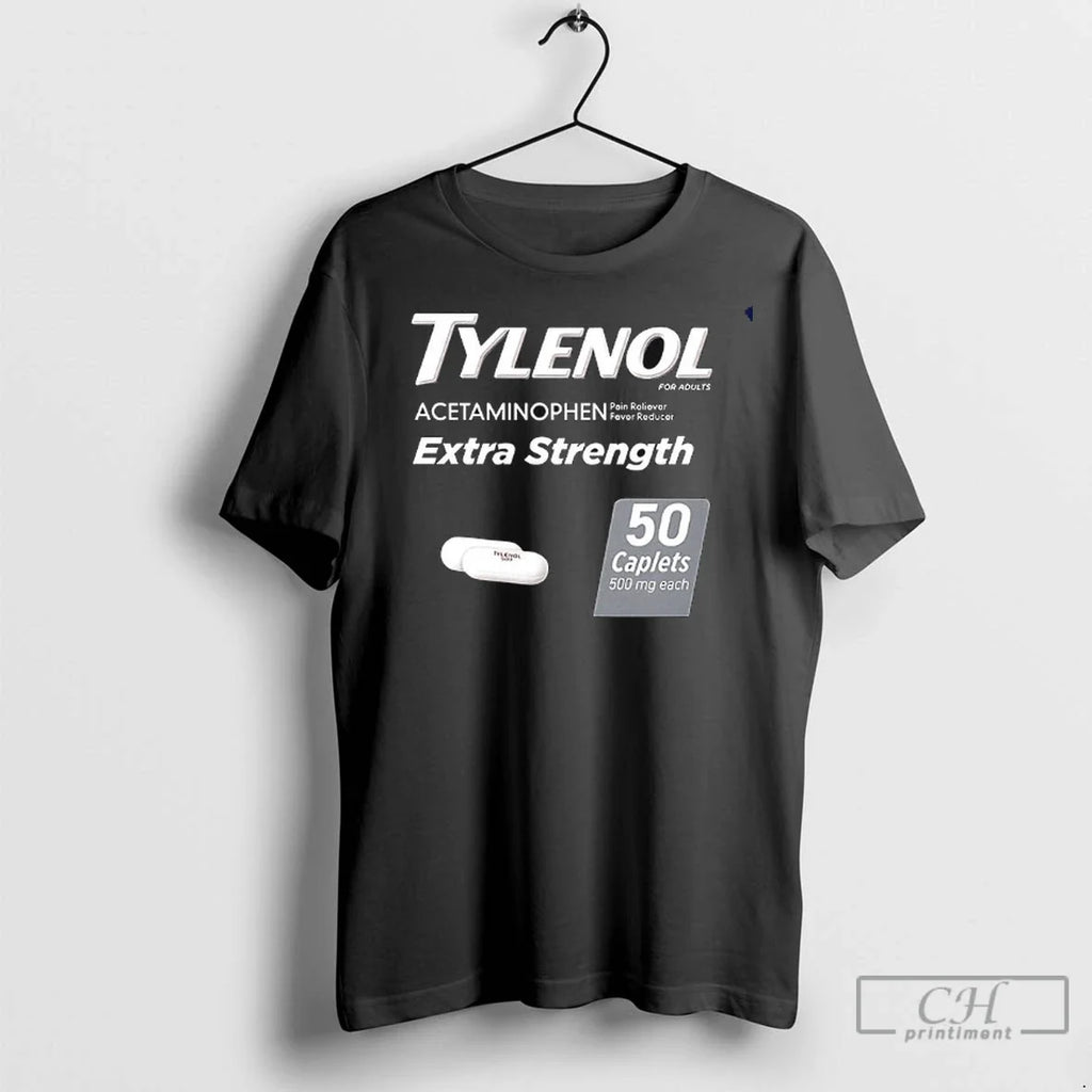 Premium Tylenol Acetaminophen Extra Strength Caplets - Adult & Kids T-Shirts, Sweatshirts & Hoodies apparel design preview 1
