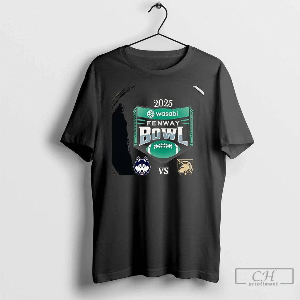 Uconn Huskies Vs Army Black Knights 2025 Fenway Bowl - Adult & Kids T-Shirts, Sweatshirts & Hoodies apparel design preview 1