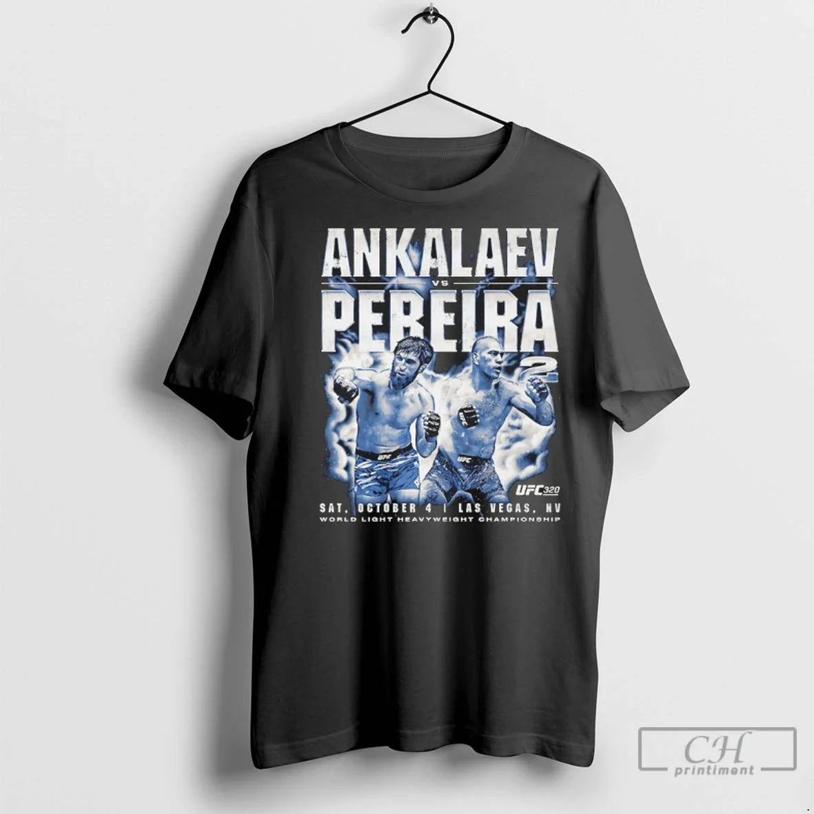 Premium Ufc 320 Ankalaev Vs Pereira 2 World Light - Adult & Kids T-Shirts, Sweatshirts & Hoodies apparel design preview 1