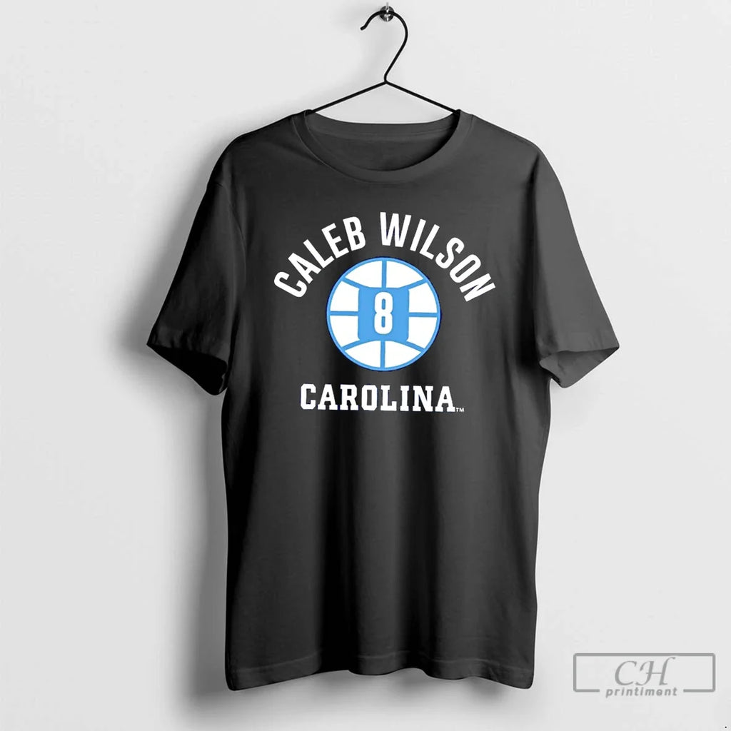 Unc Tar Heels Basketball Caleb Wilson Name Number - Adult & Kids T-Shirts, Sweatshirts & Hoodies apparel design preview 1