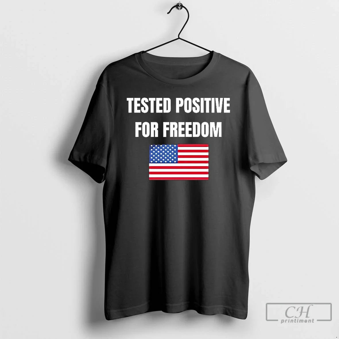 Us Flag Tested Positive Freedom - Adult & Kids T-Shirts, Sweatshirts & Hoodies apparel design preview 1