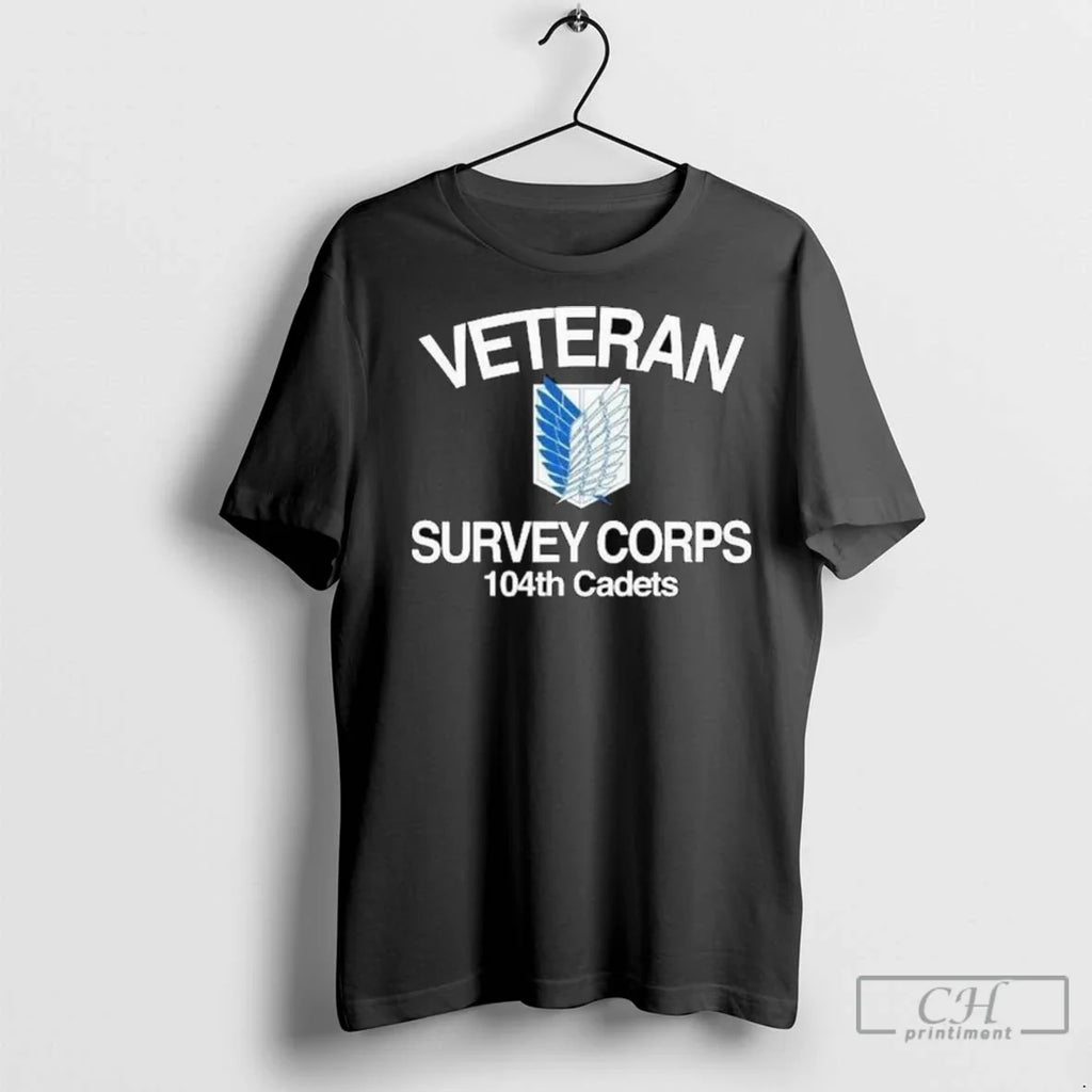 Premium Veteran Survey Coprs 104th Cadets Wings Long - Adult & Kids T-Shirts, Sweatshirts & Hoodies apparel design preview 1